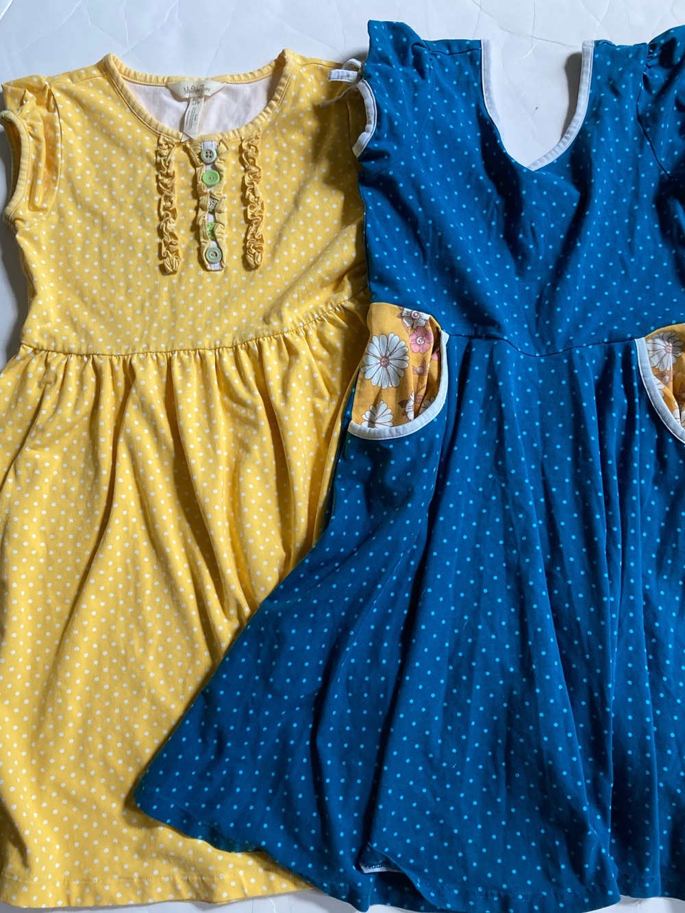 Girls dress bundle wildflowers Matilda Jane blue yellow skater size 10 EUC
